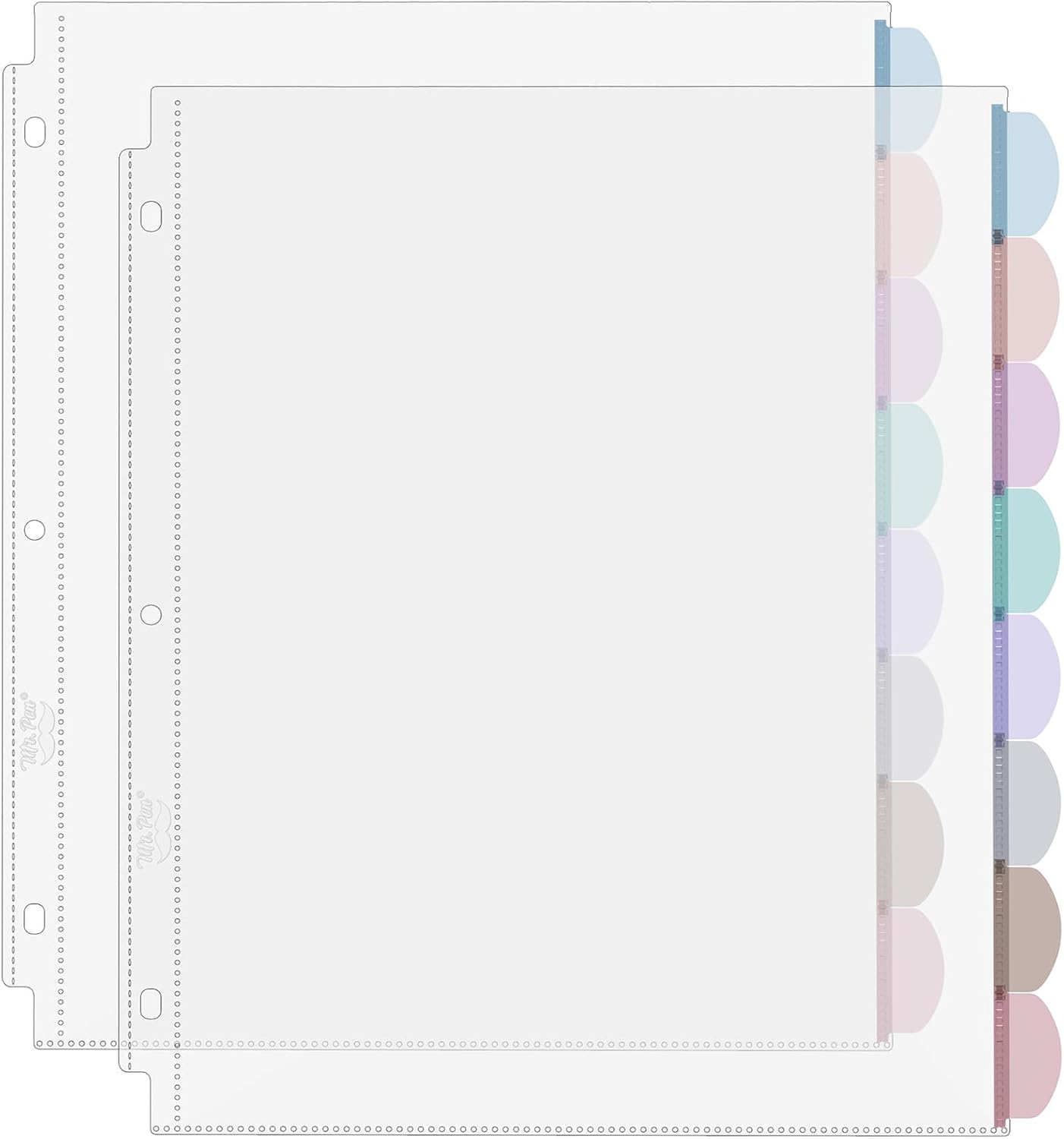 Index Tab Divider - แผ่นใส A4 พร้อมแถบปิดผนึก 8 แถบ 2