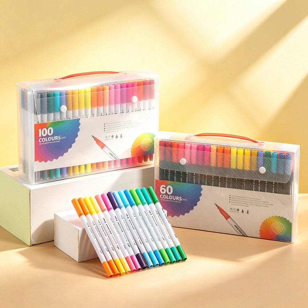 Copic Marker Sketch - ชุดปากกามาร์กเกอร์สองหัว 12-120 สี, ปากกาพู่กันระดับมืออาชีพสำหรับการวาดภาพ, การระบายสี และการเขียนตัวอักษร,