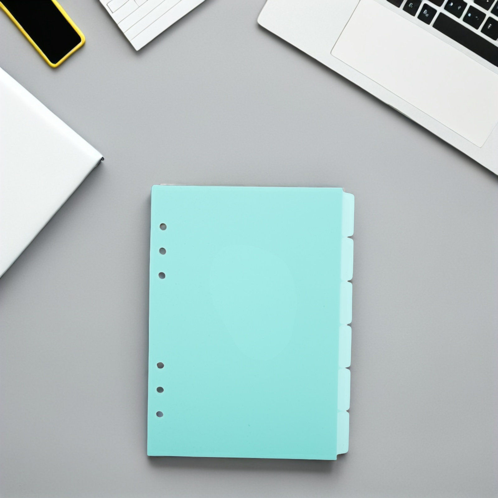 Index Tab Divider - แผ่นแบ่งหมวดหมู่พลาสติก 6 ชิ้น ขนาด A5 แบบ