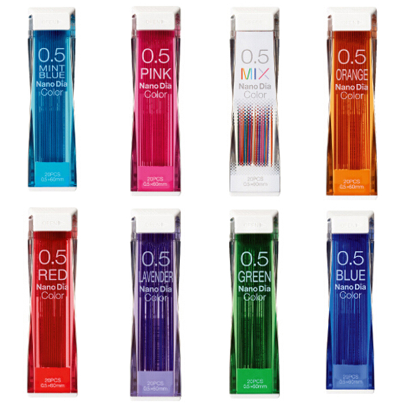Mechanical Pencil Lead - 1PC 0.5 มม.สีดินสอเติมตะกั่ว Erasable เครื่องเขียนนักเรียน Art