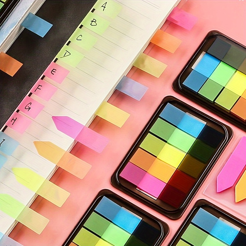 100 ชิ้น แผ่นโน้ตเรืองแสงสำหรั - Index Tab Divider บทวิจารณ์และราคา