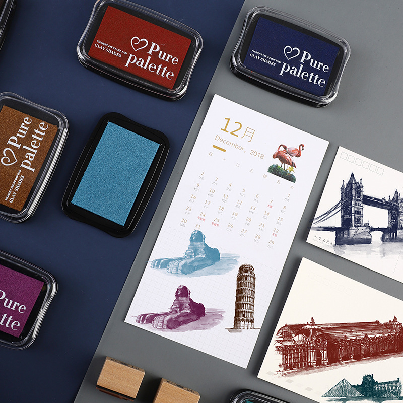 12 สีขนาดใหญ่ขนาด Vintage Inkp - Self Inking Stamp บทวิจารณ์และราคา