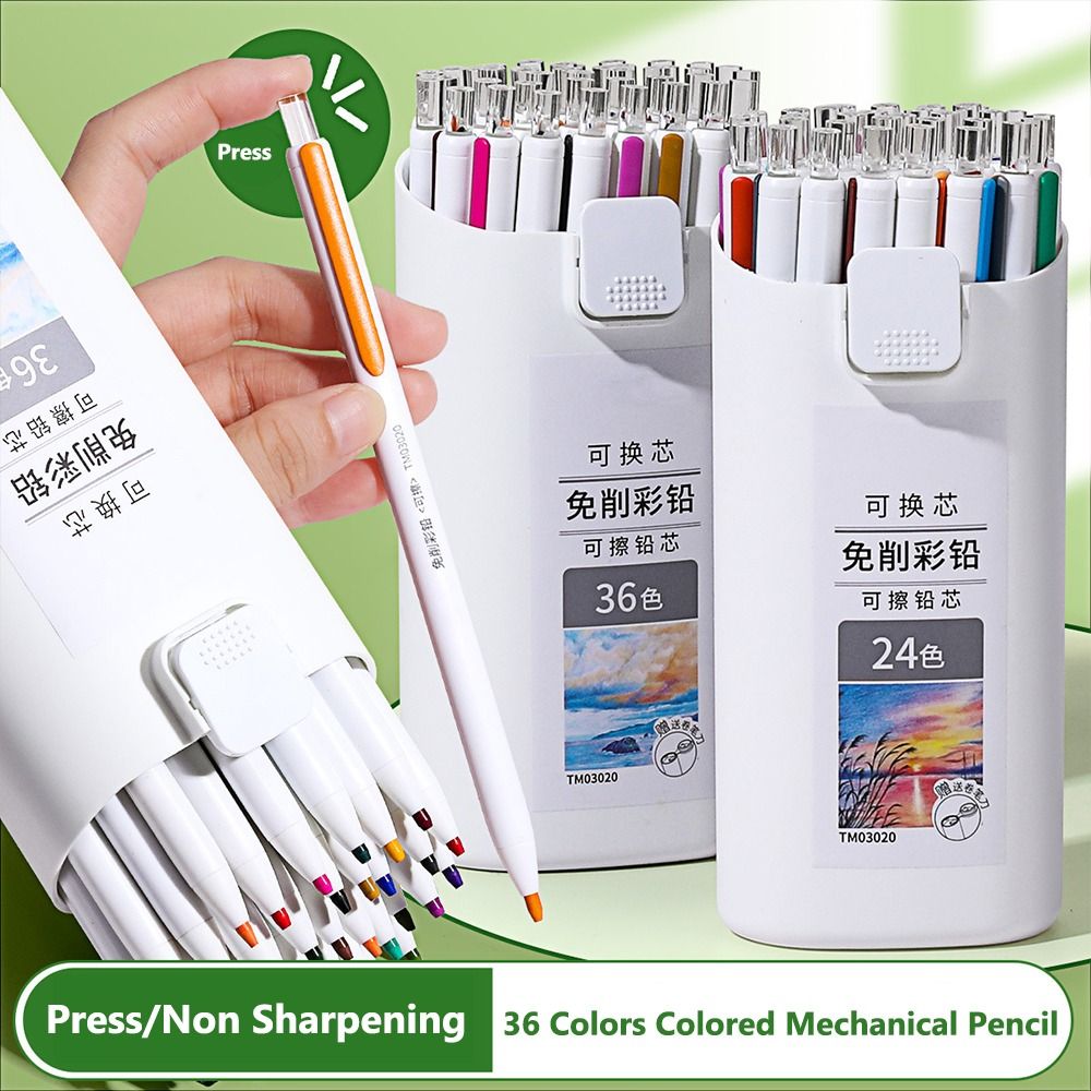 ดินสอสีแบบไม่ต้องเหลา ไส้เปลี่ - Mechanical Pencil Lead บทวิจารณ์และราคา