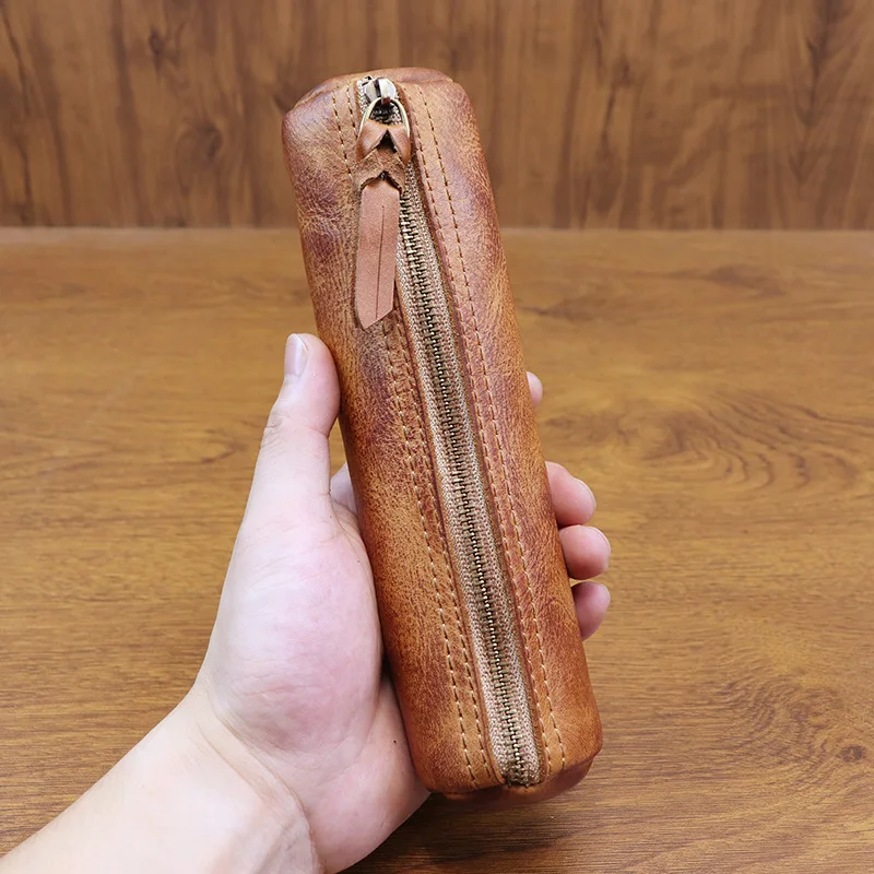 กระเป๋าใส่ดินสอหนังวัวฟอกฝาดขั - Tan Stationery & Office Supply บทวิจารณ์และราคา