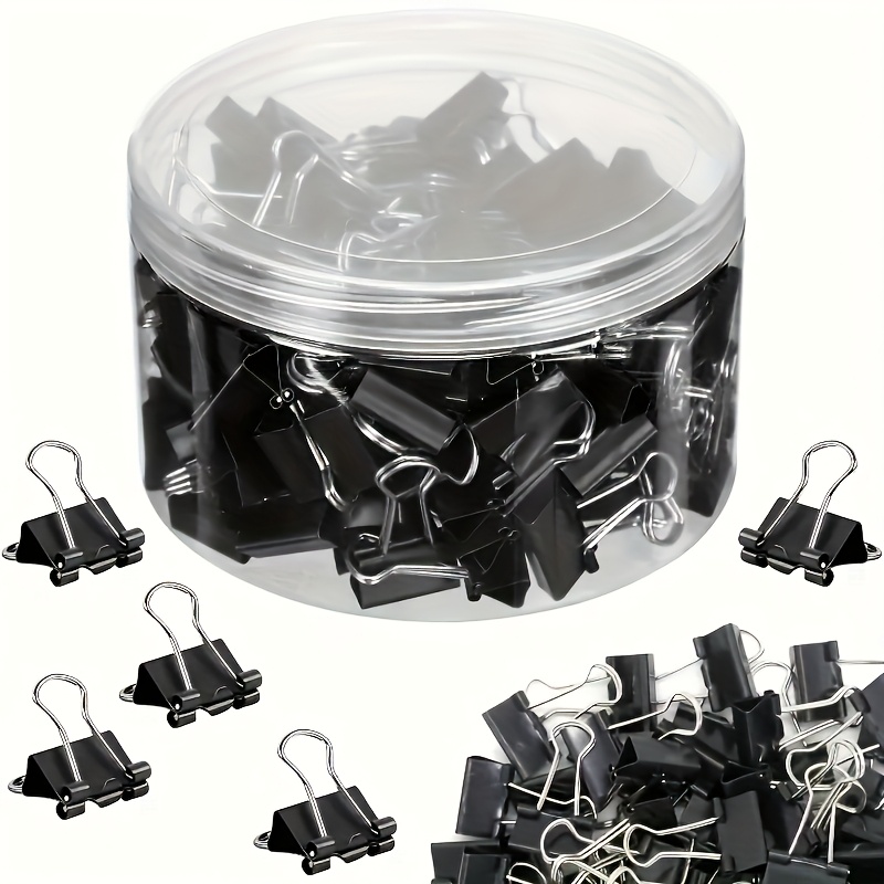 คลิปหนีบกระดาษสีและสีดำ คลิปหน - Binder Clip Assorted บทวิจารณ์และราคา