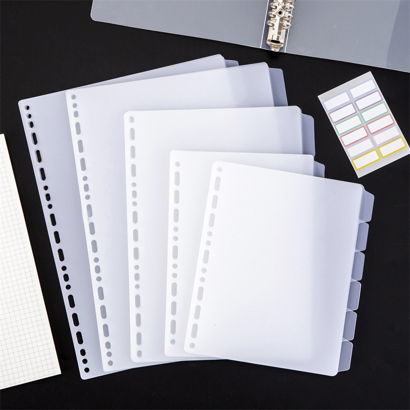 แผ่นแบ่งแฟ้ม A4 A5 B5 แบบเจาะร - Index Tab Divider บทวิจารณ์และราคา