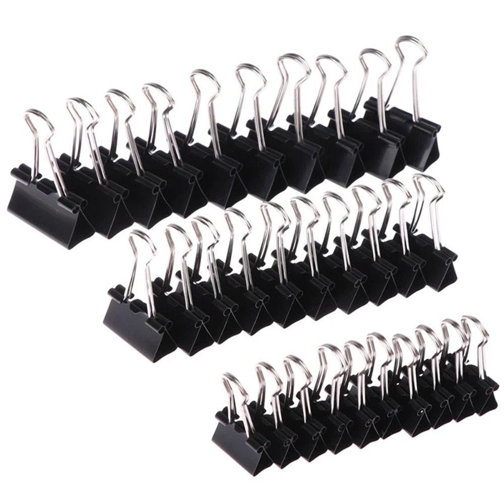 คลิปหนีบกระดาษโลหะ 10 ชิ้น ขนา - Binder Clip Assorted บทวิจารณ์และราคา