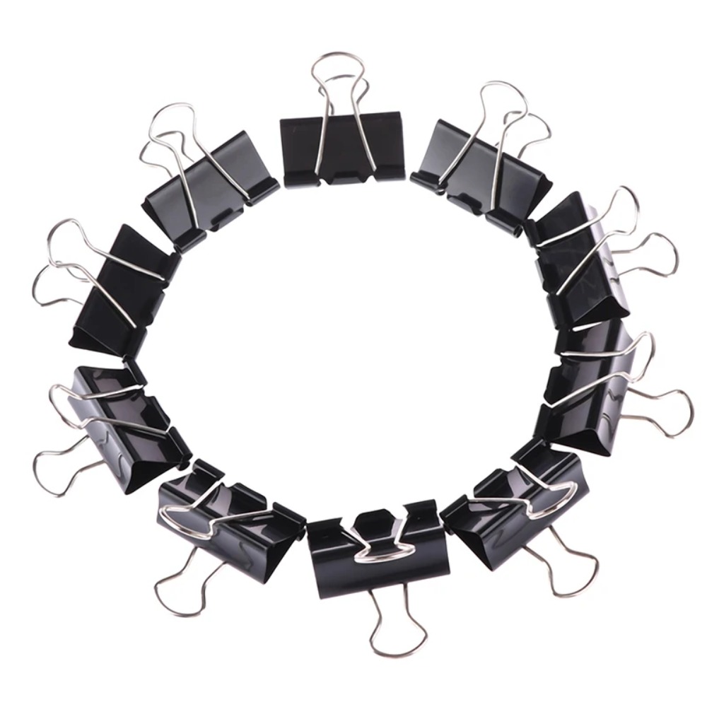 คลิปหนีบกระดาษโลหะ 10 ชิ้น ขนา - Binder Clip Assorted บทวิจารณ์และราคา