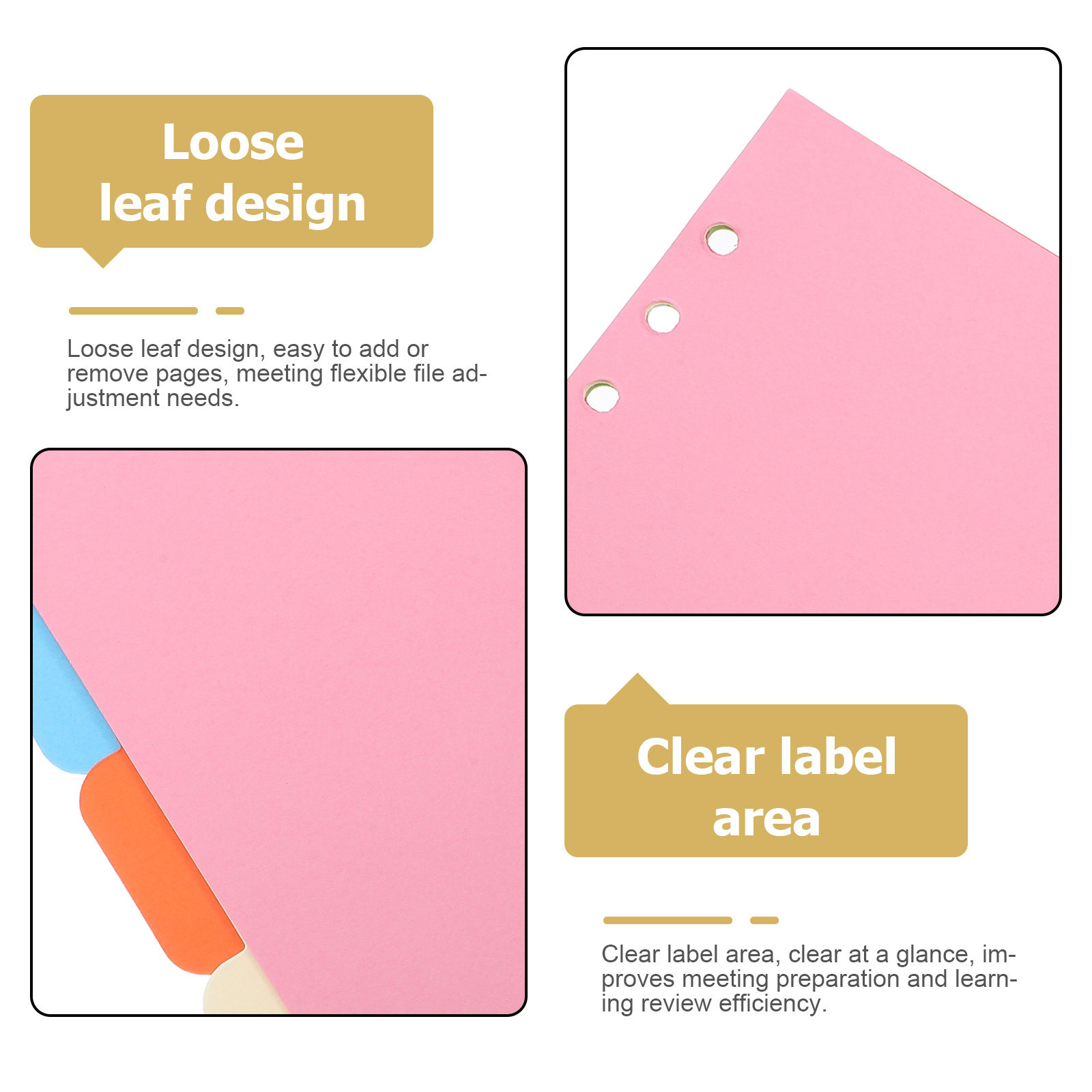 แผ่นแบ่งเอกสารพลาสติก 10 ชิ้น  - Index Tab Divider บทวิจารณ์และราคา