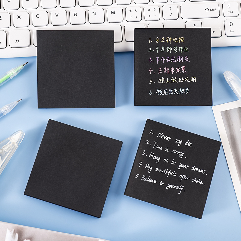 สีดํา N ครั้ง Sticky Notes To  - Office Stationery Supply List บทวิจารณ์และราคา