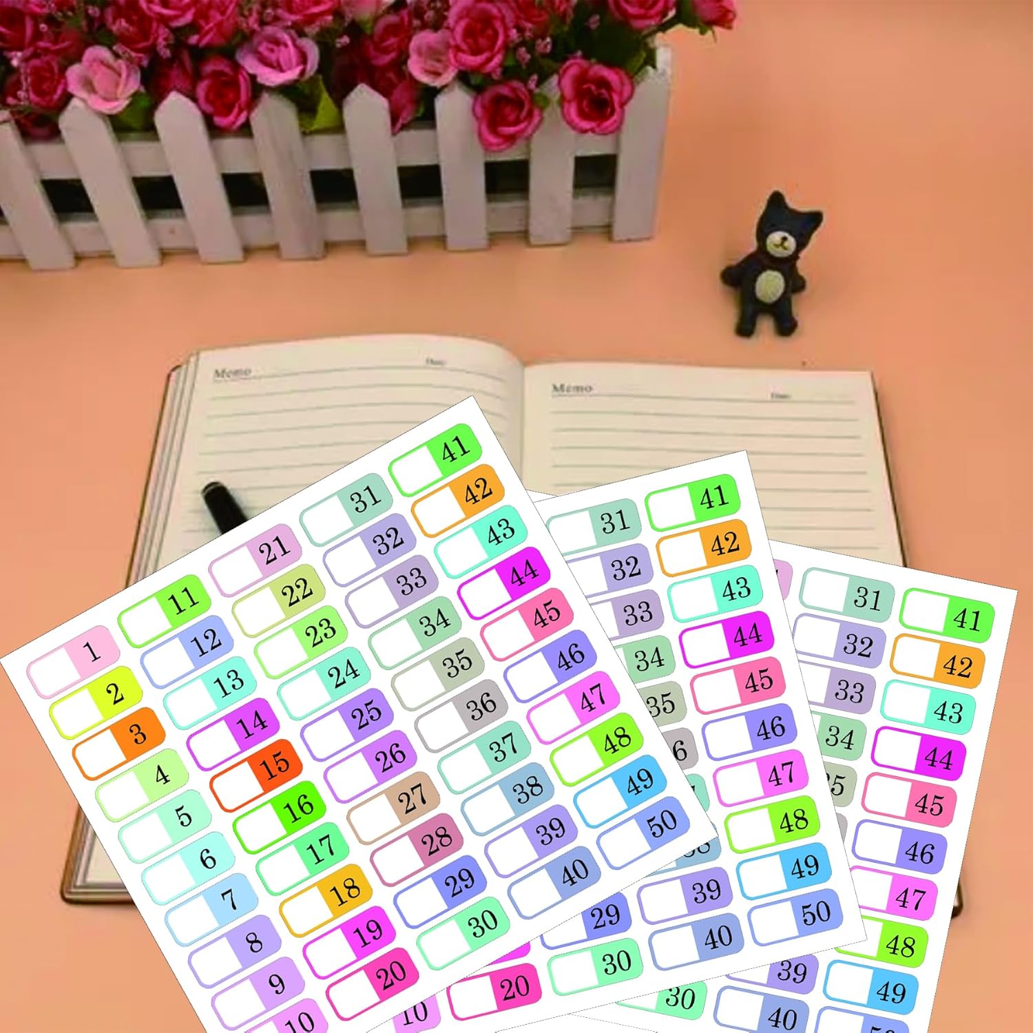ป้ายดัชนีตัวเลข1ถึง50แท็บตัวอั - Index Tab Divider บทวิจารณ์และราคา